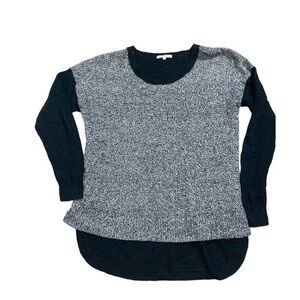 Madewell Waffle Knit Black & White Sweater